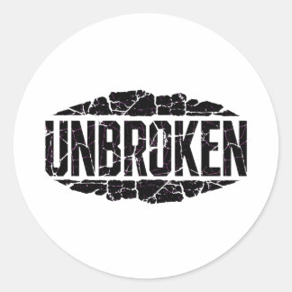 Ongebroken Motivatie Ronde Sticker