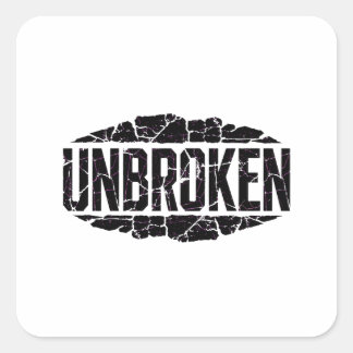 Ongebroken Motivatie Vierkante Sticker