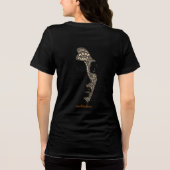 Ongebroken Vrouw Typography Tri-Blend Shirt (Achterkant)