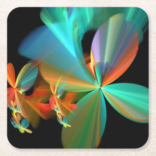 Ongebruikelijk en Abstract Vierkante Kartonnen Onderzetter