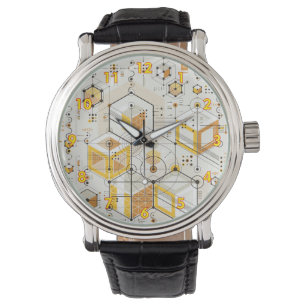 Ongebruikelijk futuristisch elektronisch stijlontw horloge