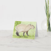 Ongebruikelijke Capybara Kaart (Voorkant)