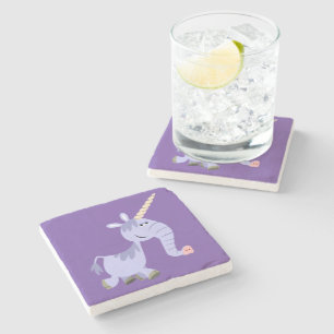 Ongebruikelijke Cartoon Onderzetter Unicorn Stone