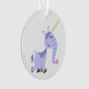 Ongebruikelijke Cartoon Unicorn Acrylornament Ornament