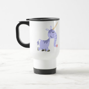 Ongebruikelijke Cartoon Unicorn Commuter Mok
