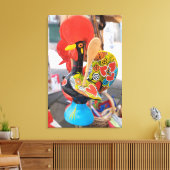 Ongebruikelijke kippenspleet canvas afdruk (Insitu (Woonkamer))