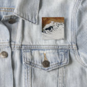 Ongebruikelijke wolkenformaties vierkante button 5,1 cm (In situ)