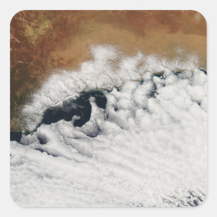 Ongebruikelijke wolkenformaties vierkante sticker