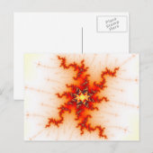 Ongedaan fractal briefkaart (Voorkant / Achterkant)