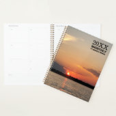 Ongedateerd maandelijks Sunset Planner Boek (Display)