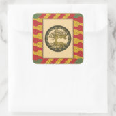 ongedefinieerd vierkante sticker (Tas)