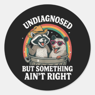 Ongediagnosticeerd, maar sint goed ronde sticker