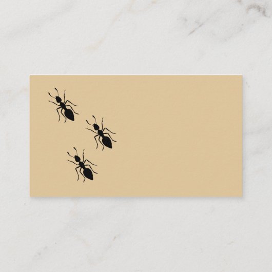 ongediertebestrijding en uitroeiingsdiensten visitekaartje (Achterkant)