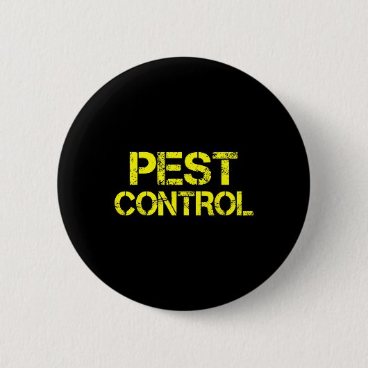 Ongediertebestrijding Exterminator Halloween kostu Ronde Button 5,7 Cm (Voorkant)