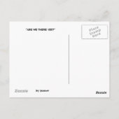 Ongeduldige passagier briefkaart (Achterkant)