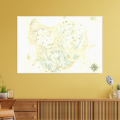 Ongeëtiketteerde kaart van Trino Canvas Afdruk (Insitu (Woonkamer))