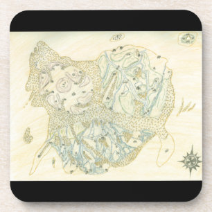 Ongeëtiketteerde kaart van Trino Drankjes Onderzetter