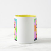 Ongehinderde Abstracte kunst Mok (Midden)