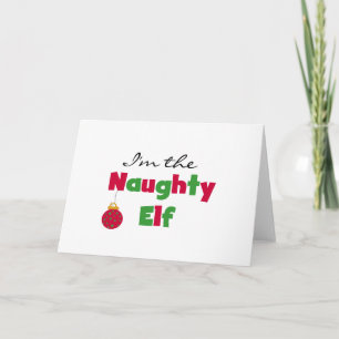 Ongehoorzaam Elf Feestdagen Kaart