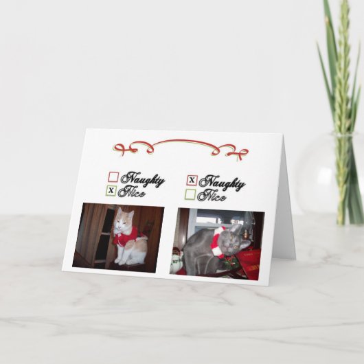 Ongehoorzaam en Nice Feestdagen Kaart (Voorkant)
