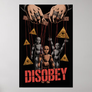 Ongehoorzaam Propaganda Nepnieuws Neocon WEF Poste Poster