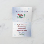 Ongehoorzame of Kerstmis van Nice Feestdagen Kaart (Binnen)