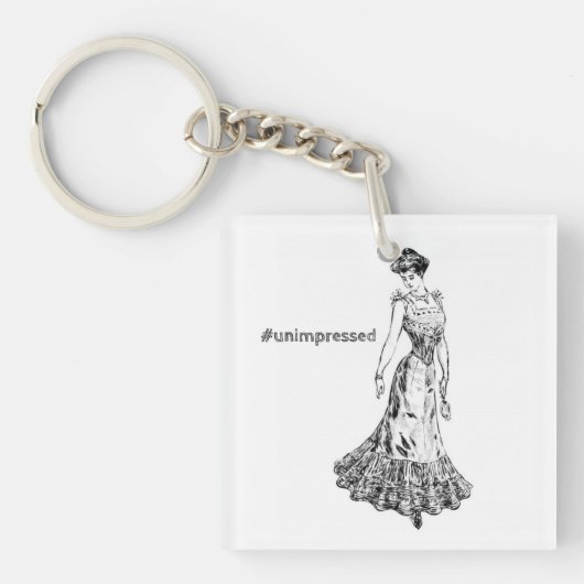 Ongeïmponeerde vintage sleutelhanger voor dames (voorkant)