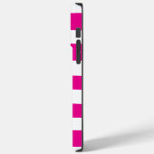 Ongelijke strepen in magenta en wit Case-Mate iPhone case (Achterkant / Links)