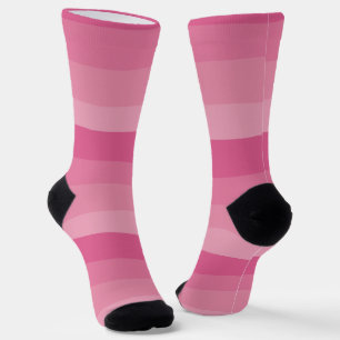 Ongelijke Strepen - Roze Sokken