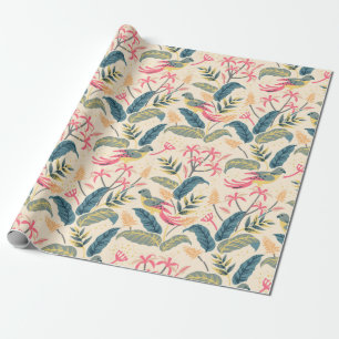Ongelofelijk Floral patroon Cadeaupapier