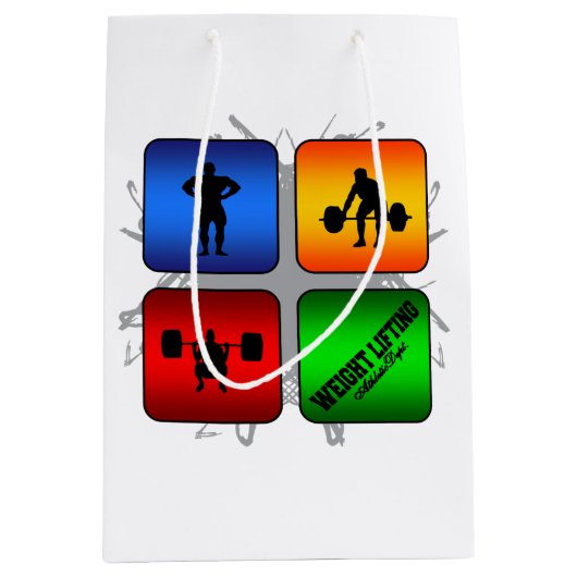 Ongelofelijk gewicht optillen in stedelijke stijl medium cadeauzakje (Voorkant)