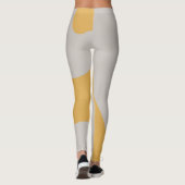 Ongelofelijk goud en grijs leggings (Achterkant)