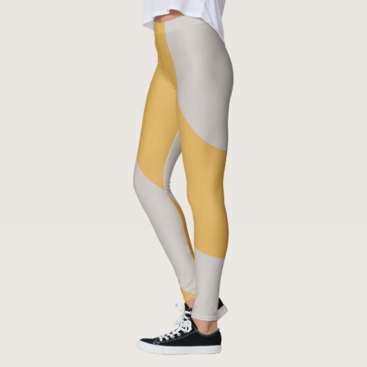 Ongelofelijk goud en grijs leggings (Links)