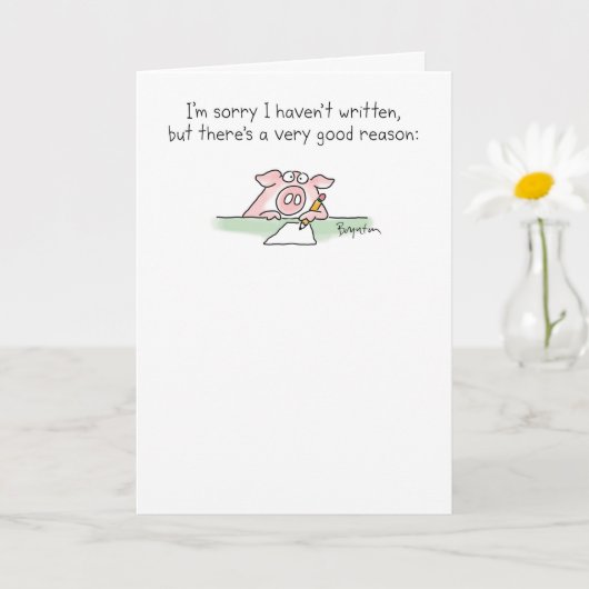 Ongelofelijk Lazy Pig van Sandra Boynton Kaart (Kleine Plant)