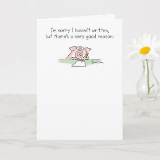 Ongelofelijk Lazy Pig van Sandra Boynton Kaart