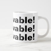 Ongelofelijk Lie Coffee Cup Red Black Extra Grote Beker (Rechts)