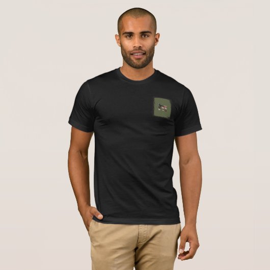 Ongelofelijk patriottisch militair uniek t-shirt (Voorkant volledig)