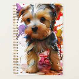 Ongelofelijk schattige Yorkie puppy planner