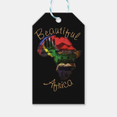 Ongelofelijk speciaal ontwerp voor Afrikaanse gele Cadeaulabel (Voorkant)