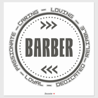 Ongelofelijke barber-functietabel sticker