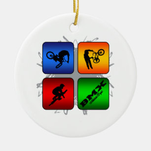 Ongelofelijke BMX-stedelijke stijl Keramisch Ornament