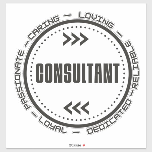 Ongelofelijke consultant sticker (Vel)