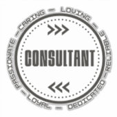 Ongelofelijke consultant sticker (Voorkant)