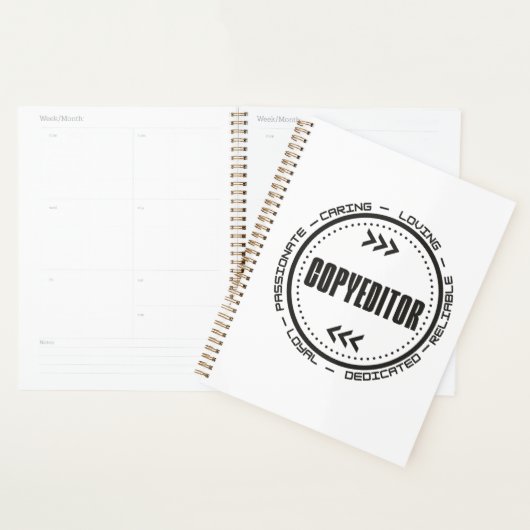 Ongelofelijke Copyeditor Planner (Display)