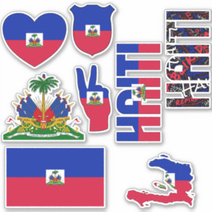 Ongelofelijke Haïtiaanse vormen Nationale Symbolen Sticker