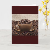 Ongelofelijke koffie kaart (Gele Bloem)