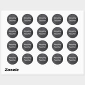 Ongelofelijke ontwerpopdracht van leerkrachten in ronde sticker (Vel)