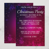 Ongelofelijke Paarse kerstmis Kaart (Voorkant / Achterkant)