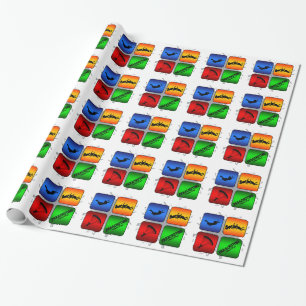 Ongelofelijke parachutestijl cadeaupapier