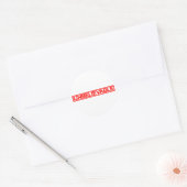 Ongelofelijke stempel ronde sticker (Envelop)